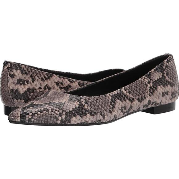 Frye Shoes - Frye Sienna Snakeskin Ballet Flat Women's 9 Pointed Toe Sophisticated Career